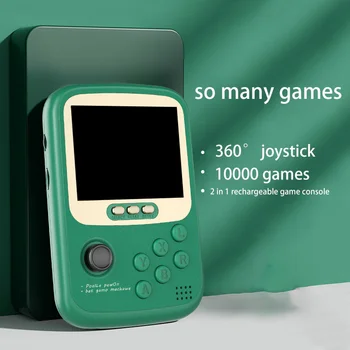3.2 İnç Retro Taşınabilir Oyun Konsolu 6000mAh Güç Bankası video oyunu İle 360°Joystick SD Kart Oyunları PS1 PSP Taşınabilir Yaratıcı Hediye