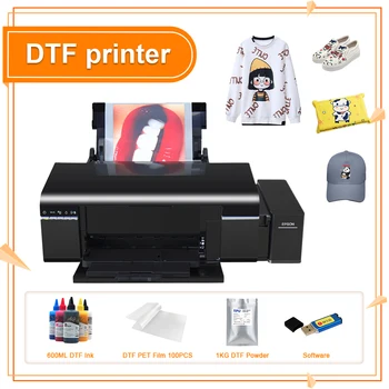 A4 DTF Yazıcı tişört baskı makinesi EPSON L805 A4 DTF Transfer Yazıcı T-shirt Şapka Kot Hoodies DTF T tişört yazıcısı A4