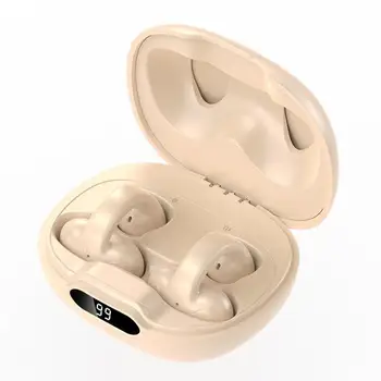 Moda Bluetooth uyumlu Kulaklık Uzun Bekleme kulak klipsi Rahat Tws kablosuz kulaklıklar Gürültü Azaltma Müzik Kulaklık