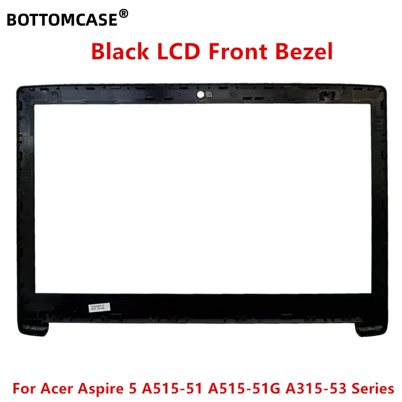 Acer Aspire 5 A515-51 A515-51G A315-53 serisi Laptop LCD arka kapak / LCD Çerçeve / LCD Menteşeler İçin BOTTOMCASE® siyah Yeni - 3