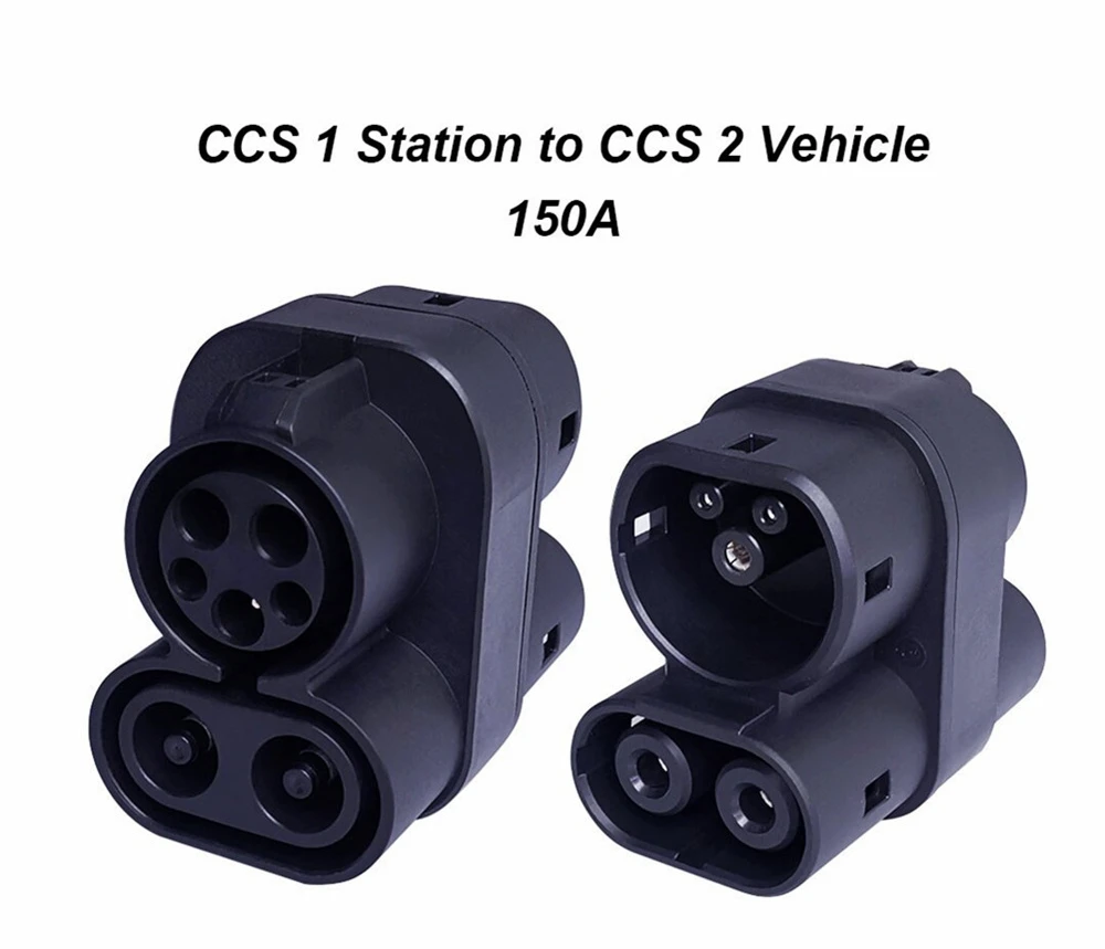 150A Amerikan Standart Avrupa Standart Adaptörü Ccs1 to CCS2 Yeni Enerji Araç Şarj Kazık DC Dönüştürücü - 2