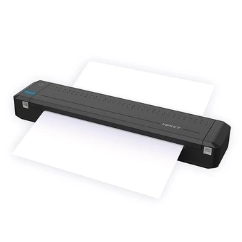 HPRT MT800 A4 Taşınabilir Yazıcı Beyaz Siyah Mini A4 Kağıt Şerit Bluetooth USB Okul Ödevi Ofis Toplantı Kullanımı