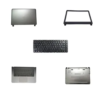 Laptop Klavye Üst Durumda Üst Arka LCD Kapak Alt Kasa Kabuk İçin HP 255 G7 Siyah ABD