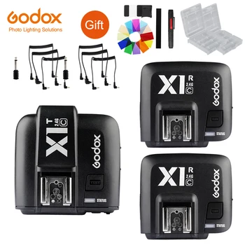Godox X1C TTL 2.4 G Kablosuz Verici + 2 x Alıcı Kiti Canon 6D 60D 70D 600D 650D 700D 750D 7D 7DII 5DII 5DIII
