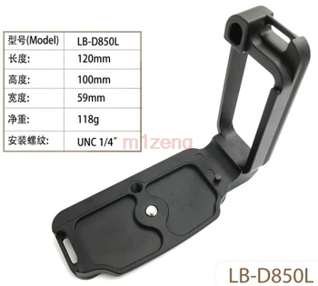 LB-D850L Dikey Hızlı Bırakma L Plaka / Braket tabanı Tutucu el Kavrama Nikon D850 kamera Arca-swiss RRS Uyumlu
