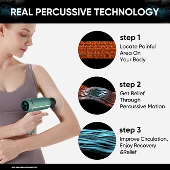 Mo tabancası derin doku perküsyon kas elektrikli tüm vücut masaj aleti relax ağrı kesici egzersiz zayıflama şekillendirme