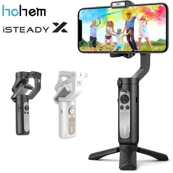 Hohem iSteady X Akıllı Telefon Gimbal Sabitleyici 3-Axis Katlanabilir Gimbal Akıllı Telefon iPhone için 11 pro max / Xs / Samsung / huawei / xiaomi