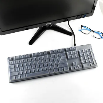 Su geçirmez toz geçirmez Şeffaf Silikon Klavye Kapağı Logitech G413 G512 K840 MK365 MK360 K360 K365 ERGO K860 kablosuz klavye