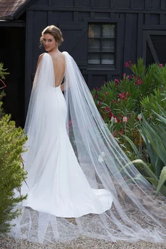 Gelin Kanatları Peçe 2 adet Seksi Halter Pelerin Peçe Düğün Pelerin düğün elbisesi Bolero Artı Boyutu Kaplı Parti Kadın