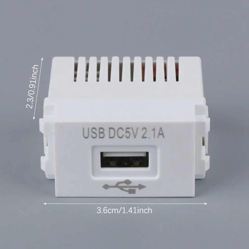 1 adet Cep Telefonu Şarj Paneli USB Güç Modülü 220V Soket 5V Trafo 2.1 A USB Şarj Güç Soketi Anahtarlama Adaptörü - 1