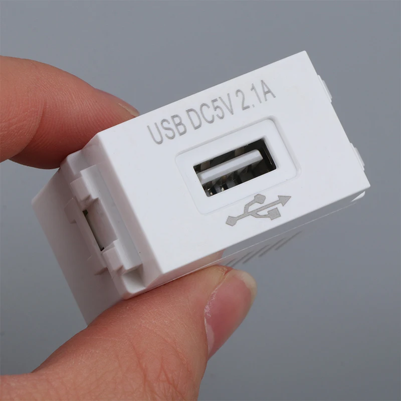 1 adet Cep Telefonu Şarj Paneli USB Güç Modülü 220V Soket 5V Trafo 2.1 A USB Şarj Güç Soketi Anahtarlama Adaptörü - 4