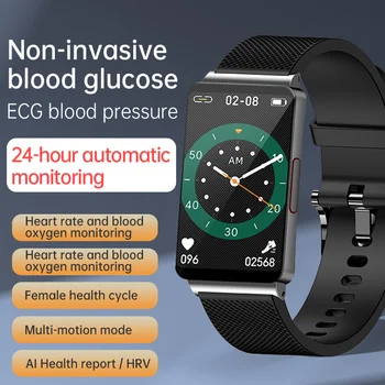 2023 akıllı saat EKG Kan Şekeri Kan Oksijen Sıcaklık İzleme 1.57 inç erkek ve kadın bilezik spor smartwatch