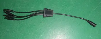 1 ila 4 DC kablo,20 cm uzunluğunda, dişi erkek; 5.5 mm/2.1 mm