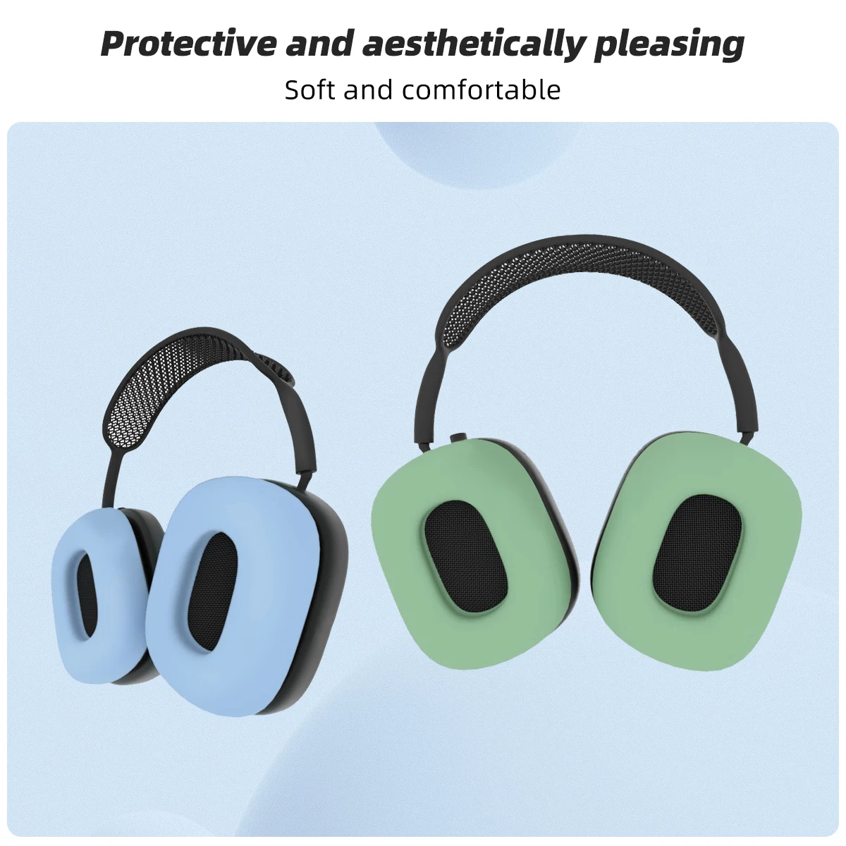 Apple AirPods için Max Yedek Kulak Pedleri minder örtüsü Kulaklık Kulaklık Kulaklık Koruyucu Kulaklık Aksesuarları Airpods İçin Max - 1