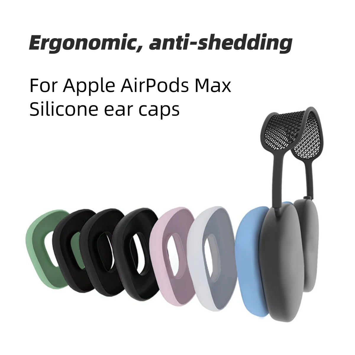 Apple AirPods için Max Yedek Kulak Pedleri minder örtüsü Kulaklık Kulaklık Kulaklık Koruyucu Kulaklık Aksesuarları Airpods İçin Max - 4