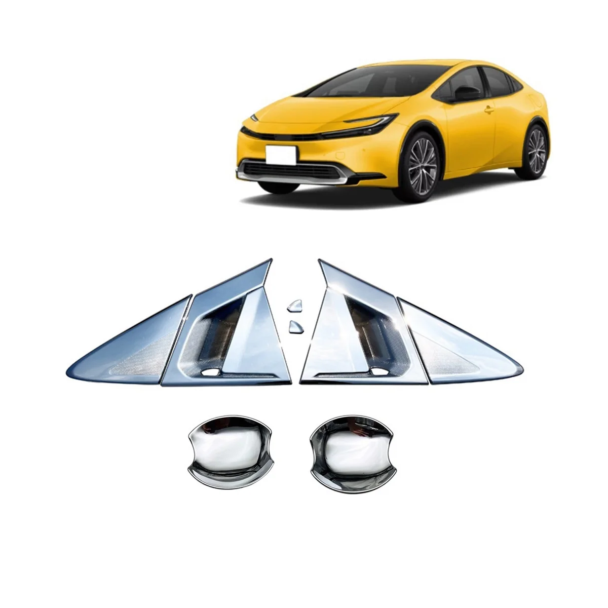 Araba Yan Kapı Kolu kase kapağı Trim için Prius 60 Serisi 2023 Aksesuarları (Ön Kapı + Arka Kapı) - 1