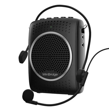 WinBridge S309 Öğretmenler Sınıfı için Taşınabilir Ses Amplifikatörü, Sessiz Düğmeli Kablolu Mikrofonlu