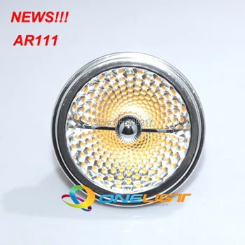 AR111 QR111 G53 GU10 20W COB LED ampuller Kısılabilir Sıcak Beyaz Soğuk Beyaz LED Downlight Alüminyum CE ve ROHS 10 adet