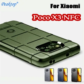 Sağlam Kalkan silikon kılıf İçin Xiaomi Poco X3 NFC Küresel Kılıfları Askeri Ağır koruyucu kapak Poco X3 Pro Darbeye Dayanıklı
