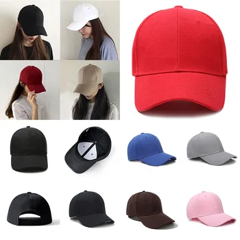 Erkek Kapaklar Kadın Düz Kavisli kadın Kap Güneşlik beyzbol şapkası Erkek Şapka Düz Renk Moda Ayarlanabilir Kap Kadın Snapback Yeni