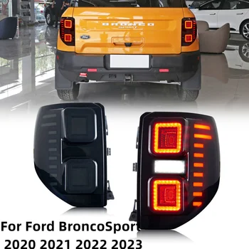 Araba Aksesuarları Ford Bronco Sport 2020 İçin 2021 2022 2023 LED park lambaları Sıralı Arka Lambaları Tak Ve Çalıştır 12V DRL Sinyal