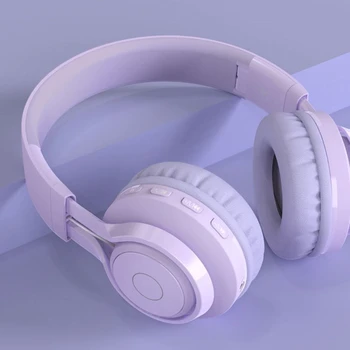 Marka Yeni Kayısı / Pembe / Mor Metal Çocuk Kulaklıklar Bluetooth Kablosuz Ses Sınırlı Çocuk Kafa Monte Kulaklık Dropship