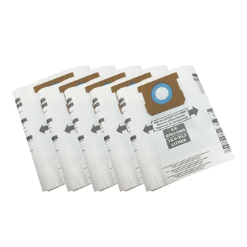 10 Paket H Tipi Yedek vakumlu filtre Torbaları için Uyumlu Dükkanı Vac 5-8 Galon Vakum, Yerine 90671, 9067100
