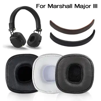 1 Çift Yedek Kulak Yastıkları Protein Cilt Kulak Pedleri Minderler Marshall Major 3 / Major III Kulaklık Kulaklık Tamir Parçaları Kapak