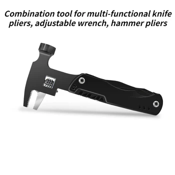 Ev çok fonksiyonlu bakım araçları Bıçak pense, çift amaçlı ayarlanabilir anahtar çekiç pense kombinasyonu aracı