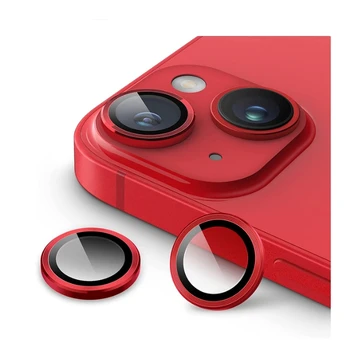 100 Takım Temperli Cam Metal Halka Kamera Lens Koruyucu Film iPhone 14 Artı 13 Pro Max 12 Mini 11 14 Pro Perakende Paketi İle