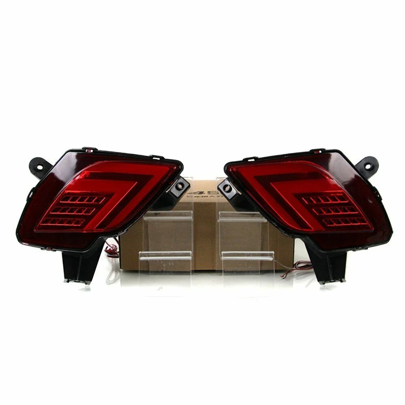 2 Adet Araba ışıkları MAZDA CX - 5 CX5 2013-2016 kırmızı LED Arka Tampon Kuyruk İşık Fren Dönüş Sinyali Led araba ışıkları aksesuarları - 0