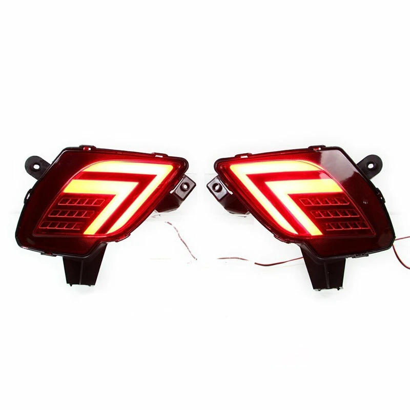 2 Adet Araba ışıkları MAZDA CX - 5 CX5 2013-2016 kırmızı LED Arka Tampon Kuyruk İşık Fren Dönüş Sinyali Led araba ışıkları aksesuarları - 1