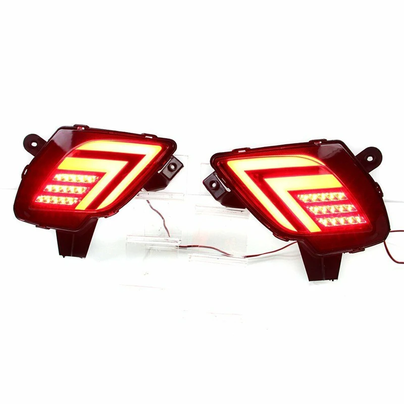 2 Adet Araba ışıkları MAZDA CX - 5 CX5 2013-2016 kırmızı LED Arka Tampon Kuyruk İşık Fren Dönüş Sinyali Led araba ışıkları aksesuarları - 2