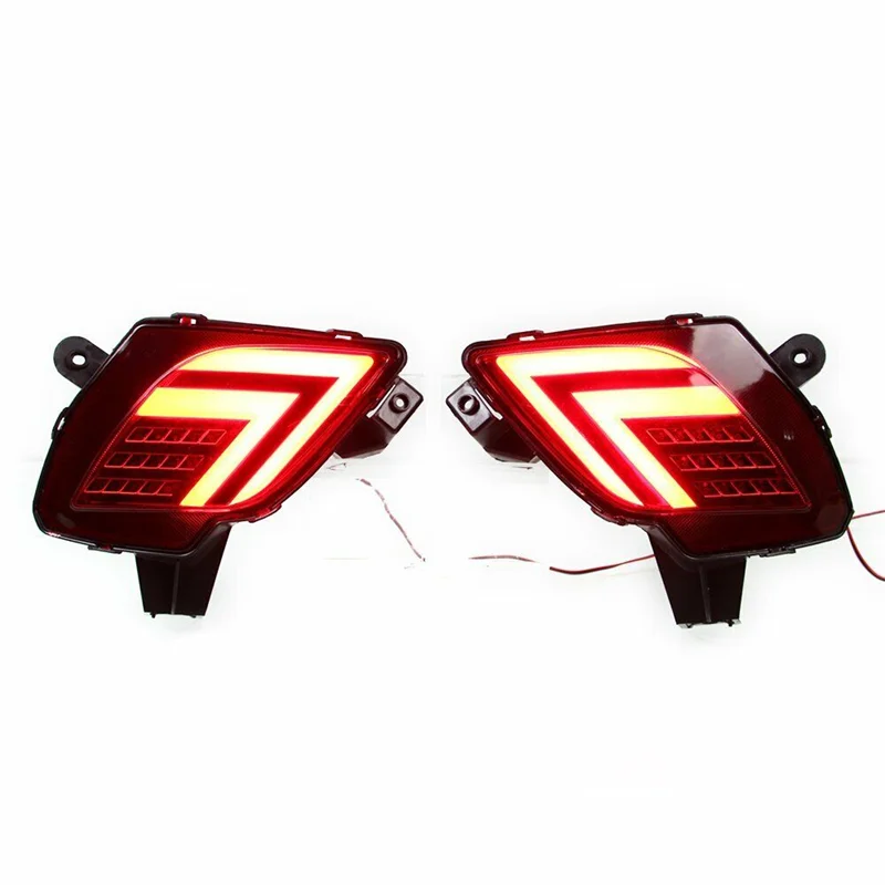 2 Adet Araba ışıkları MAZDA CX - 5 CX5 2013-2016 kırmızı LED Arka Tampon Kuyruk İşık Fren Dönüş Sinyali Led araba ışıkları aksesuarları - 5