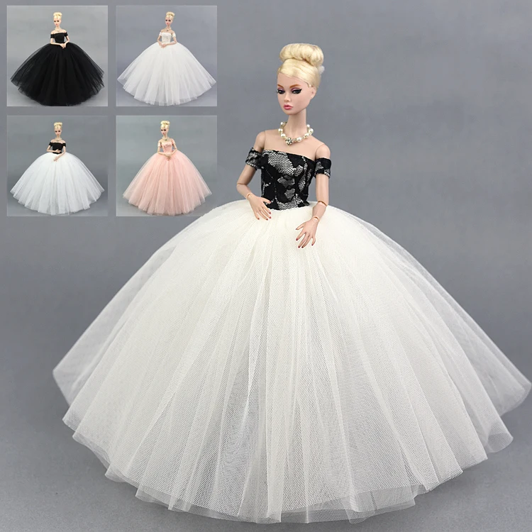 30cm barbie oyuncak bebek Giysileri Prenses Etek 1/6 Parti Akşam Tören düğün elbisesi Zarif Bjd Aksesuarları Oyuncaklar Kızlar için Hediye - 0