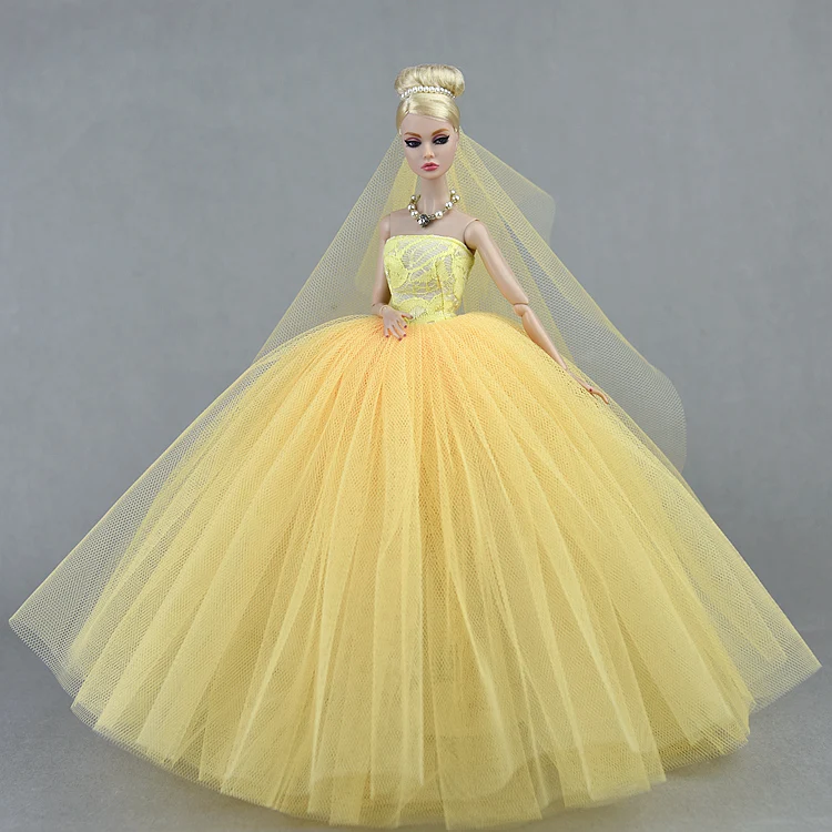 30cm barbie oyuncak bebek Giysileri Prenses Etek 1/6 Parti Akşam Tören düğün elbisesi Zarif Bjd Aksesuarları Oyuncaklar Kızlar için Hediye - 2