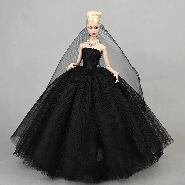 30cm barbie oyuncak bebek Giysileri Prenses Etek 1/6 Parti Akşam Tören düğün elbisesi Zarif Bjd Aksesuarları Oyuncaklar Kızlar için Hediye - 3