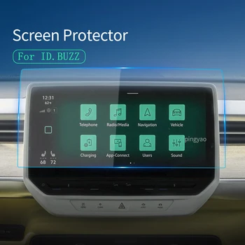 Araba Çıkartmaları Metre Ekran Koruyucu İçin VW ID BUZZ 2023 Ekran Temperli Cam koruyucu film Navigasyon Oto Aksesuarları