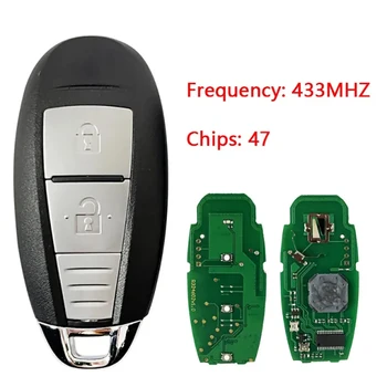 CN048015 Satış Sonrası akıllı anahtar TS008 Suzuki Swift İçin SX4 Vitara 2010-2016 Uzaktan Anahtar Fob 2 Düğme 433MHz PCF7953 / ID47 Çip