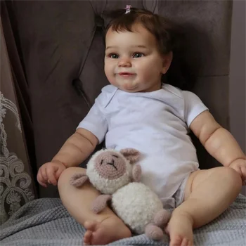 50 CM Reborn Bebek Bebekler Maddie Yenidoğan Boyutu Tam Silikon Vinil Kız Zaten Boyalı 3D Cilt Görünür Damarlar DIY Oyuncaklar Şekil Hediye