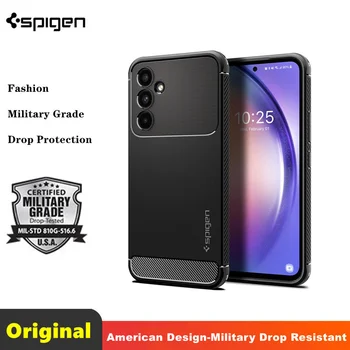 Spigen [Sağlam Zırh] Silikon Karbon Fiber telefon kılıfı İçin Uygun Samsung Galaxy A54 Basit Ve Darbeye Dayanıklı Ultra İnce Kabuk