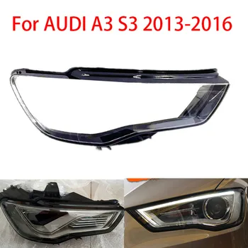 Audi için A3 S3 8V 2013-2016 far abajur şeffaf far camı sol ve sağ abajur kapağı Lens ışık koruma
