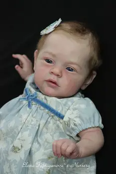 FBBD 22 inç Mary Ann Yeniden Doğmuş Bebek Kiti Natali Nadir Sınırlı tükendi Baskı Vücut ve Gözler