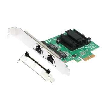 T8WC 2.5 Gb Yüksek Hızlı PCIe X4 Gigabit Çift Bağlantı Noktalı Sunucu 2xRJ45 Bağlantı Noktası lan kartı Kartı 10/100/1000M Ethernet Denetleyici