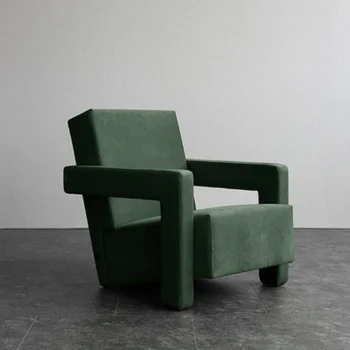 Ahşap İskandinav Şezlong Oturma Odası Koltuk Tasarım Bacak Vintage Kabarık Sandalye Puf Rahat Ergonomik Cadeira Ev Mobilyaları