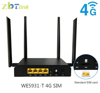 ZBtlink Yüksek Hızlı Wi Fi Router ile 4g Modem SIM Kart 300 Mbps 3 * LAN 2.4 g 4 ghz Internet Anten Wi-Fi Kablosuz Lte Roteador