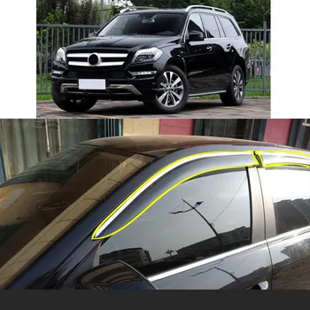 Araba Sticker Plastik pencere camı Rüzgar Visor Yağmur / Güneş koruyucu havalandırma Mercedes Benz GL GLS 2013 2014 2015 2016 2017 2018 2019