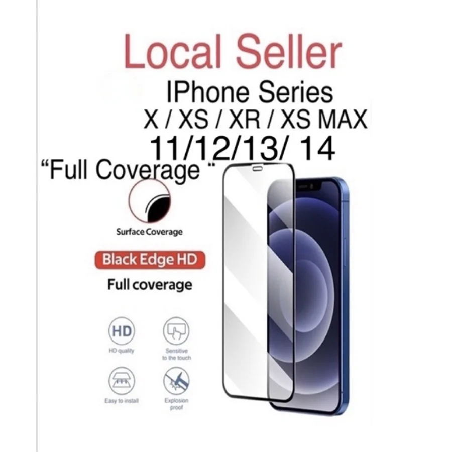 iPhone SE,XS/ XR/ XS MAX iPhone serisi için Temperli Cam 11 / 12/ 13/14”Tam kapsama ClearFull gizlilik ekran koruyucu - 0