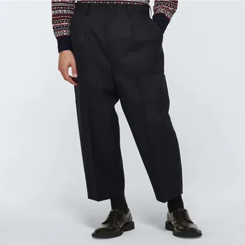 Gündelik erkek pantolonları İlkbahar Ve Sonbahar Yeni İş Olgun Kore İnce Büyük Boy Rahat Dokuz Puan Pantolon